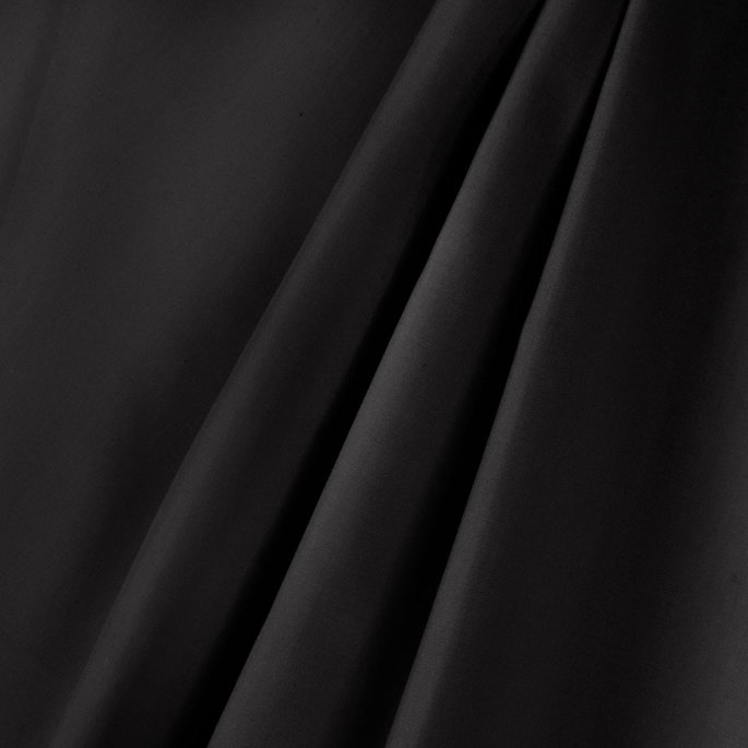45" Black Broadcloth Fabric image 2 of 2