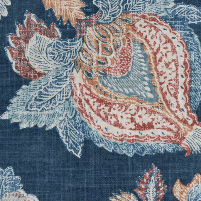 Richloom Bronte Indigo Fabric image 3 of 4