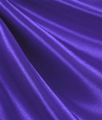 Solid Royal Blue 100% Stretch Silk Satin Lining Fabric by the Yard