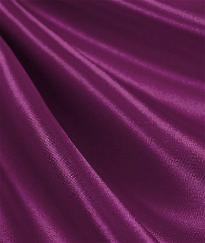 Plum Premium Bridal Satin Fabric