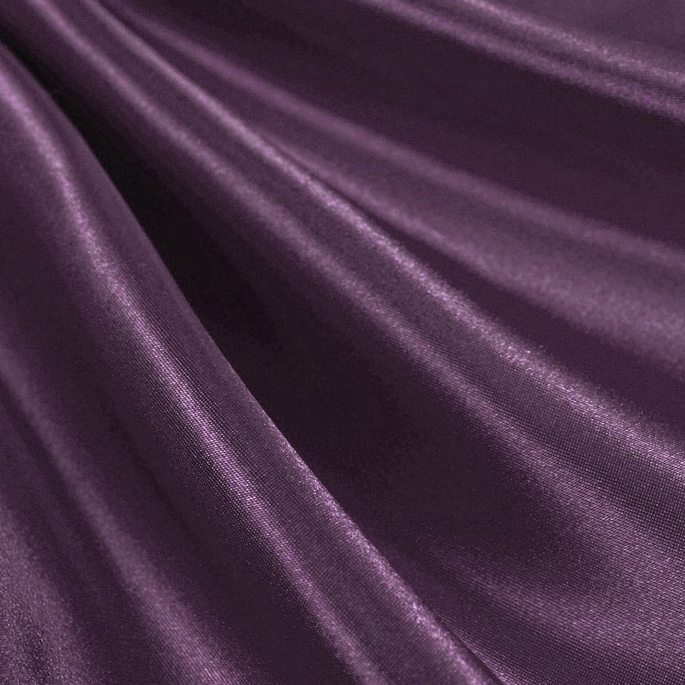 Dark Plum Premium Bridal Satin Fabric image 1 of 1