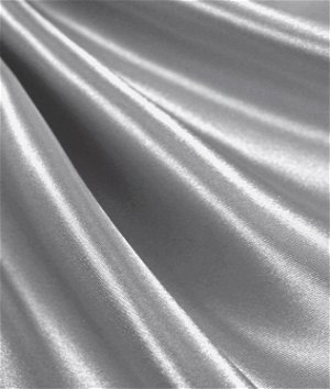 Silver Premium Bridal Satin Fabric