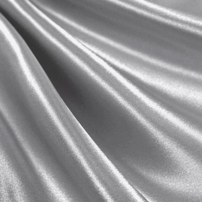 Silver Premium Bridal Satin Fabric image 1 of 1