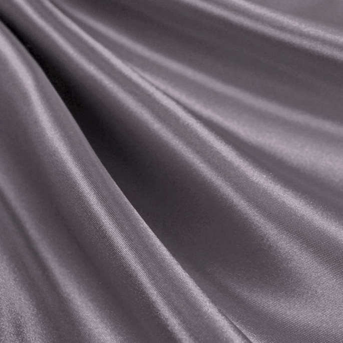 Charcoal Premium Bridal Satin Fabric image 1 of 1