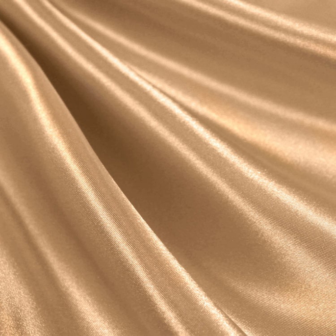 Champagne Premium Bridal Satin Fabric image 1 of 1