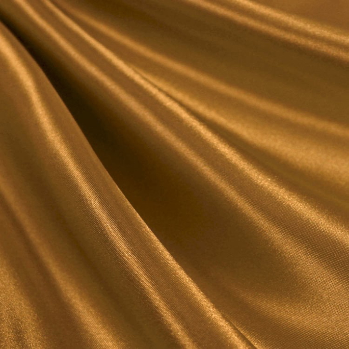 Dark Gold Premium Bridal Satin Fabric image 1 of 1