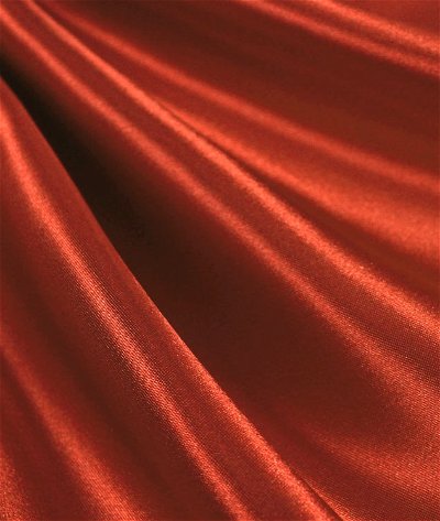 Rust Premium Bridal Satin Fabric