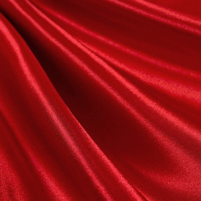 Red Premium Bridal Satin Fabric image 1 of 1