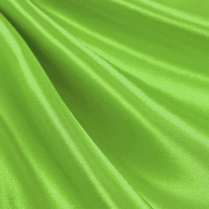 Lime Green Premium Bridal Satin Fabric image 1 of 1