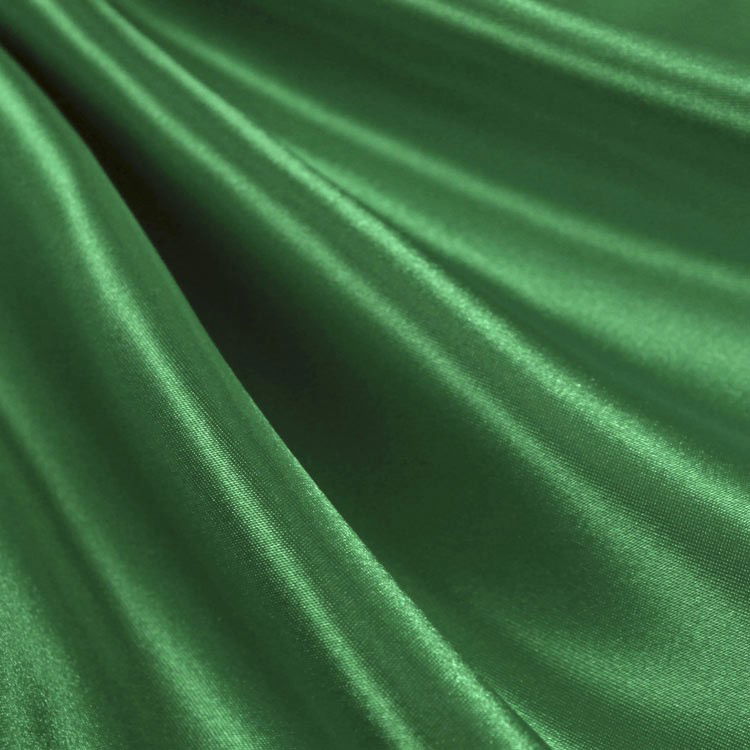 Dark Lime Premium Green Satin Fabric