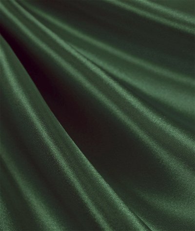 Bottle Green Colour Plain Satin Fabric