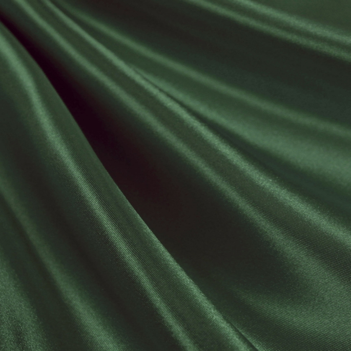 Hunter Green Premium Bridal Satin Fabric image 1 of 1