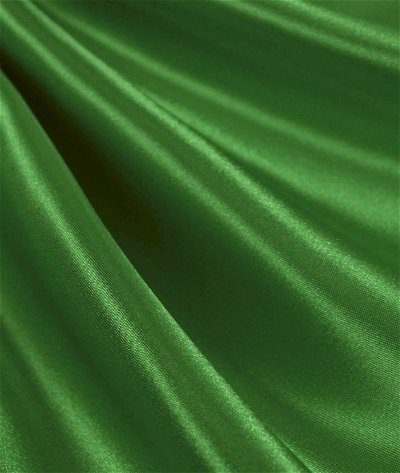 Green color Poly satin fabric for Women's Gowns