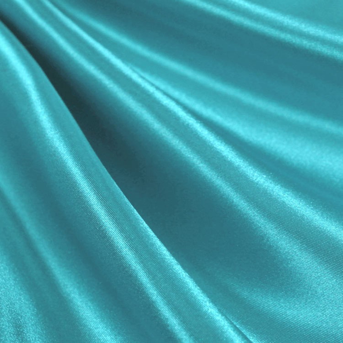 Aqua Premium Bridal Satin Fabric image 1 of 1