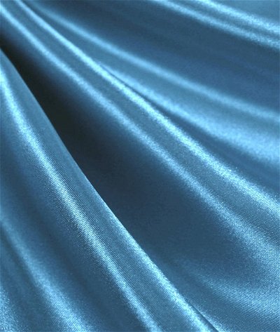 Blue Nylon Satin Dressmaking Fabric