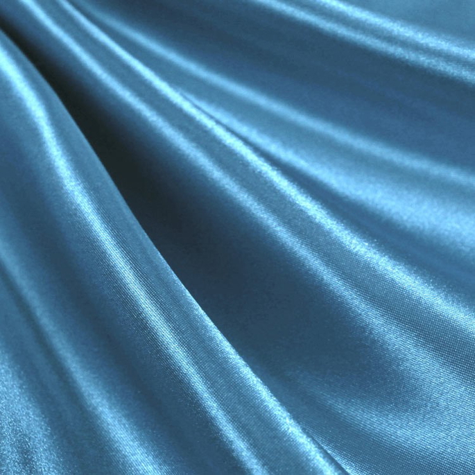 Turquoise Premium Bridal Satin Fabric image 1 of 1