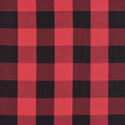Black/Red Buffalo Check Fabric
