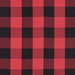 Black/Red Buffalo Check Fabric