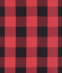 Black/Red Buffalo Check Fabric