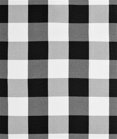 Black/White Buffalo Check Fabric