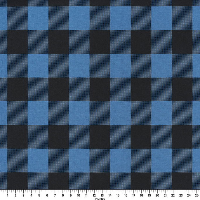 Premier Prints Buffalo Check Chill Black Fabric image 2 of 2