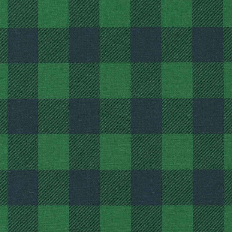 Premier Prints Buffalo Check Mountain Green/Deep Navy Canvas Fabric