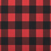 Premier Prints Buffalo Check Red Black Slub Canvas Fabric