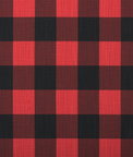 Premier Prints Buffalo Check Red Black Slub Canvas Fabric