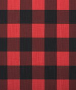 Premier Prints Buffalo Check Red Black Slub Canvas