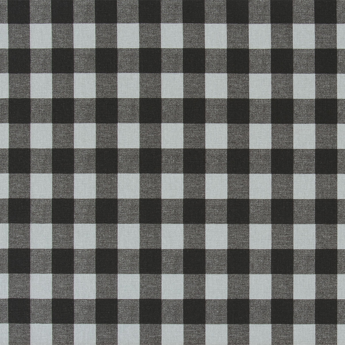 Premier Prints Buffalo Plaid Ash Black Canvas Fabric image 1 of 1