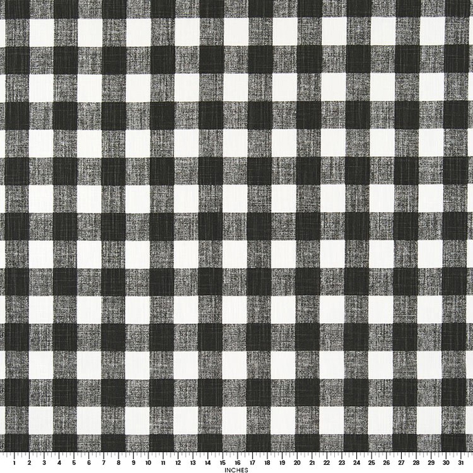 Premier Prints Buffalo Plaid Ink Slub Canvas Fabric image 2 of 2