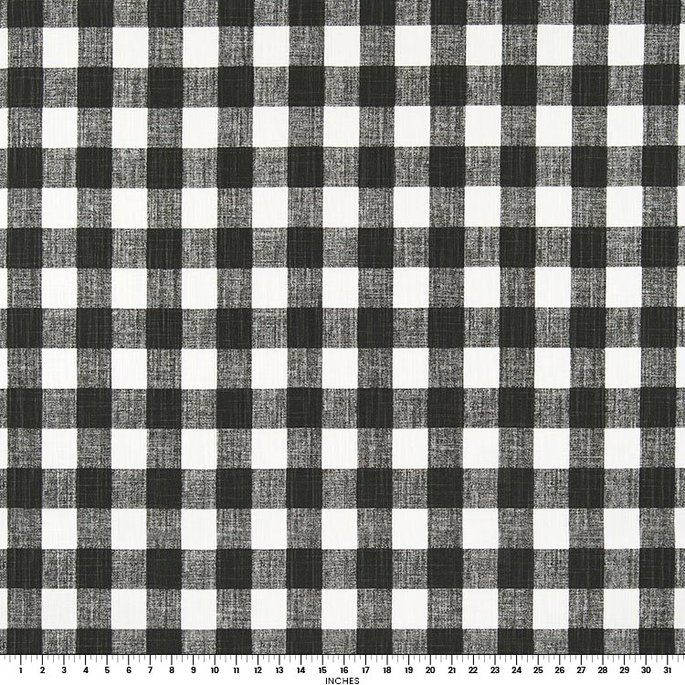 Premier Prints Buffalo Plaid Ink Slub Canvas Fabric image 2 of 2