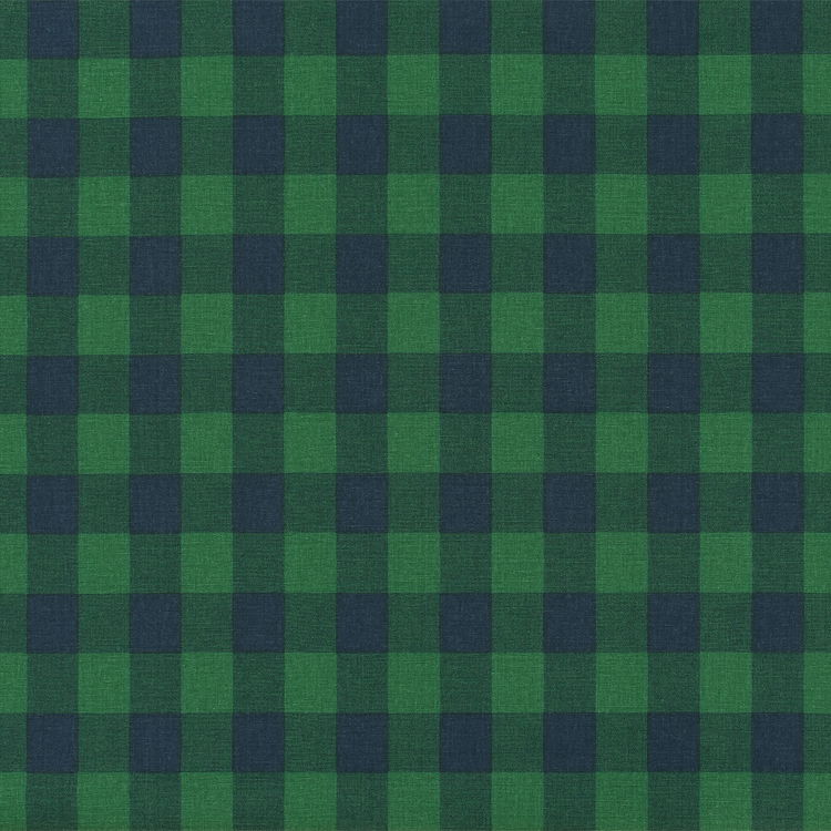 Premier Prints Buffalo Plaid Mountain Green/Deep Navy Canvas Fabric