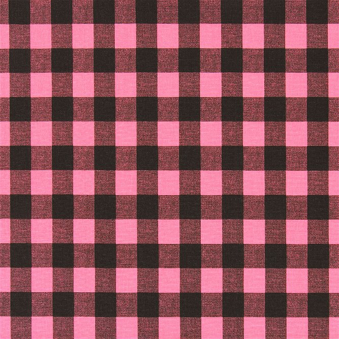 Premier Prints Buffalo Plaid Polish Pink Black Canvas Fabric