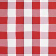 Red/White Buffalo Check Fabric