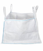 40" x 40" x 24" Concrete Washout Bag with PE Liner (130 Gallon) - Open Top
