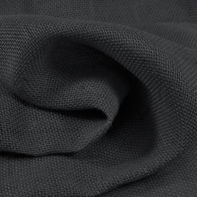 Black Burlap Fabric image 2 of 2