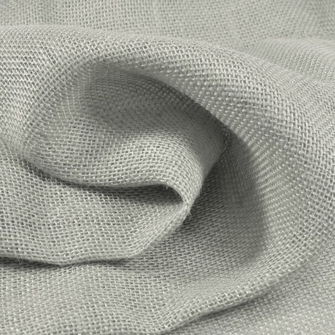 Light Gray Burlap Fabric image 2 of 2