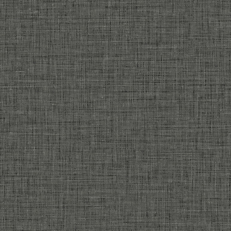 Seabrook Designs Easy Linen Charcoal Wallpaper