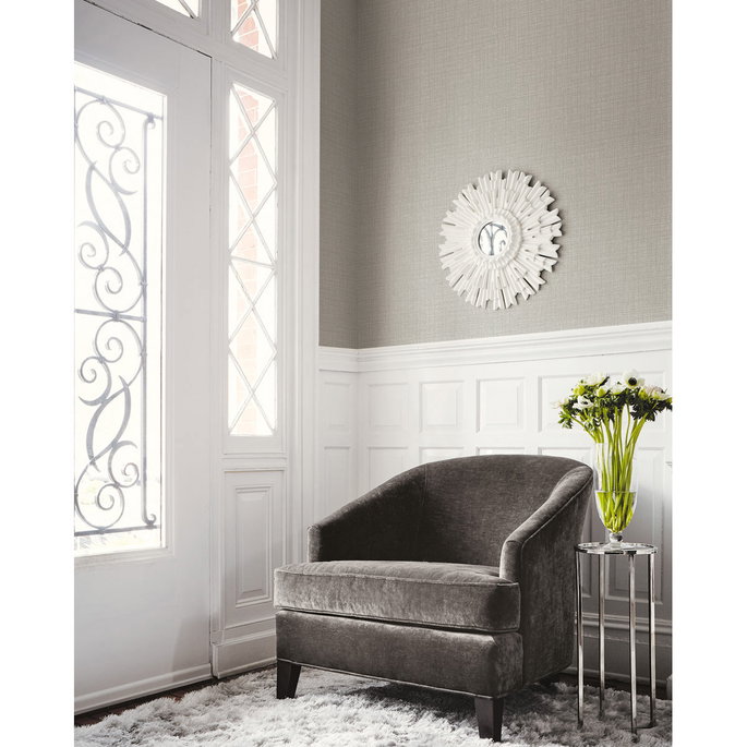 Seabrook Designs Woven Raffia Mindful Gray Wallpaper image 2 of 2