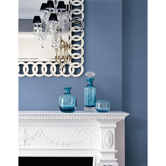 Seabrook Designs Coastal Hemp Carolina Blue Wallpaper image 2 of 2