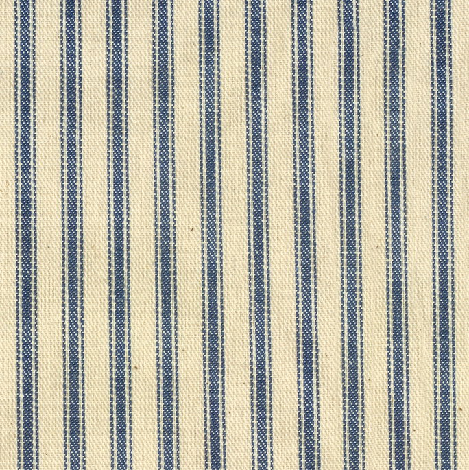 45" ACA Blue Ticking Fabric image 2 of 2