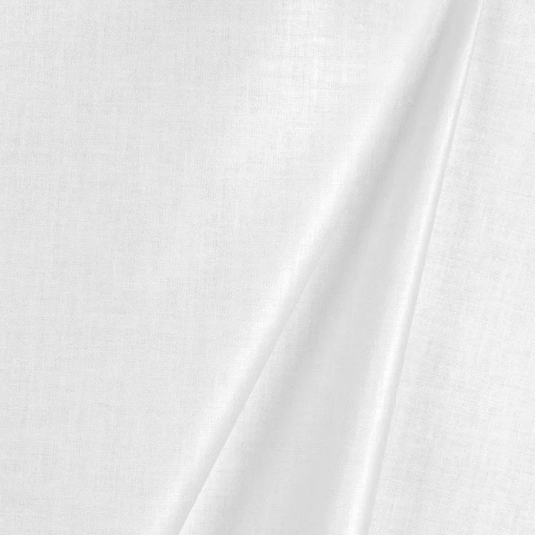 Cambridge Cotton Sateen White Drapery Lining Fabric