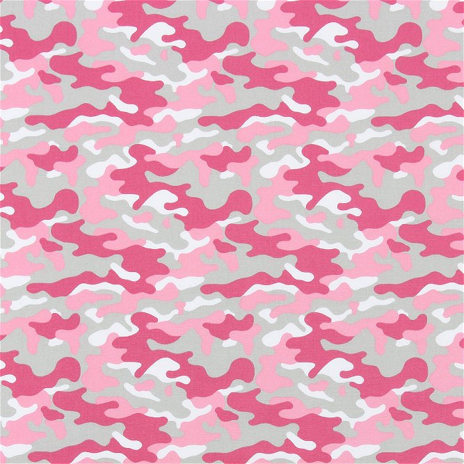 Premier Prints Camouflage Prism Pink Canvas Fabric
