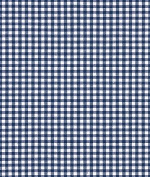 Robert Kaufman 1/8" Navy Blue Carolina Gingham Fabric
