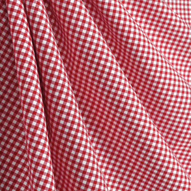 Robert Kaufman 1/8 Crimson Red Carolina Gingham Fabric