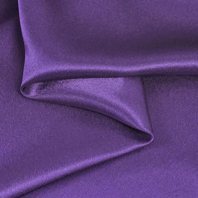 Purple Crepe Back Satin Fabric image 1 of 1
