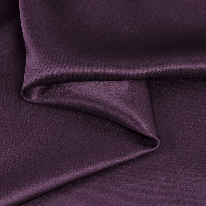 Plum Crepe Back Satin Fabric image 1 of 1