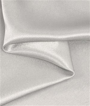 Silver Crepe Back Satin Fabric