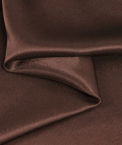 Bridal Satin - Brown Fabric